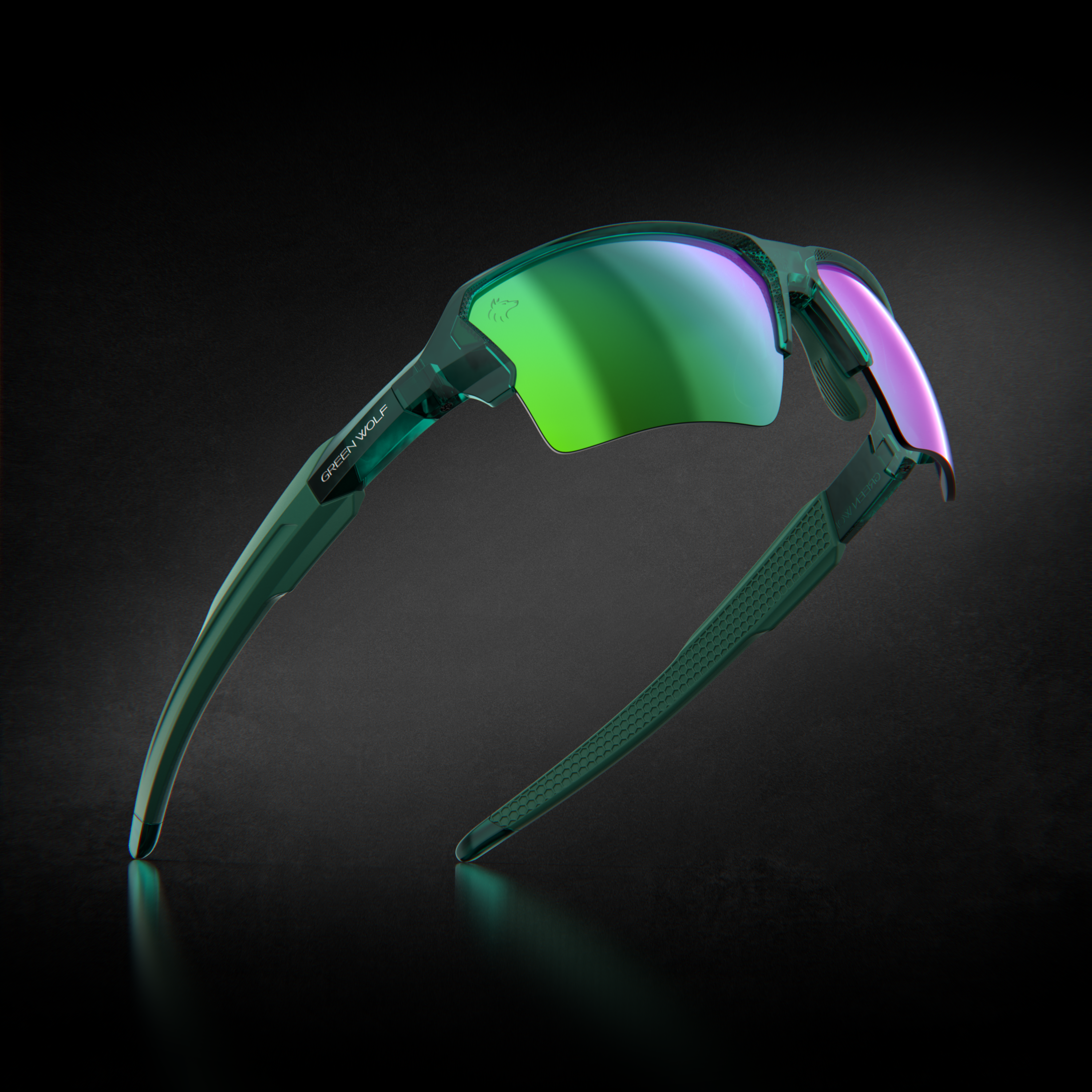 Alternative view of Green Wolf Vapor - Bermuda Green