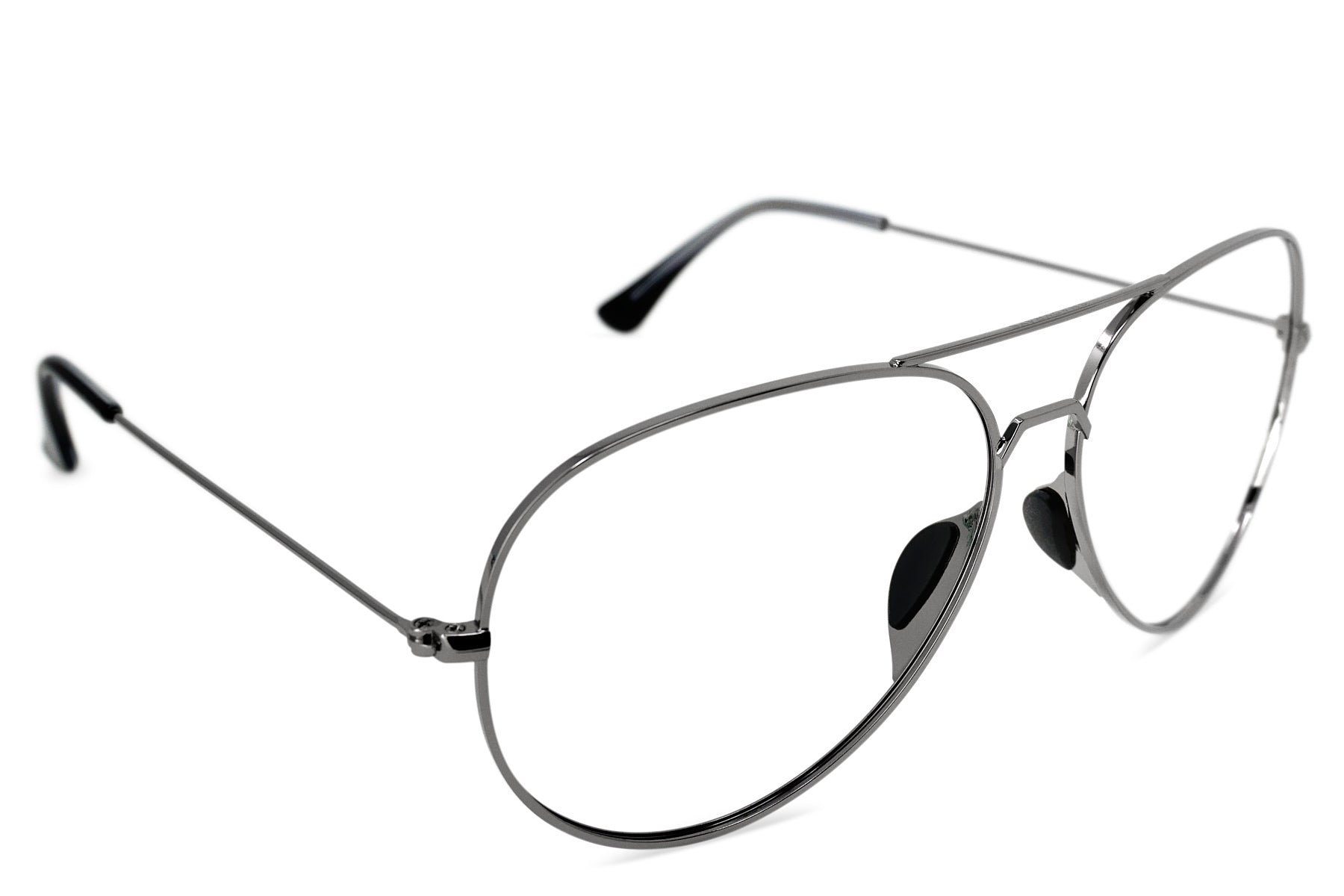 Alternative view of Tangle Free Aviator M/L Rx - Gunmetal